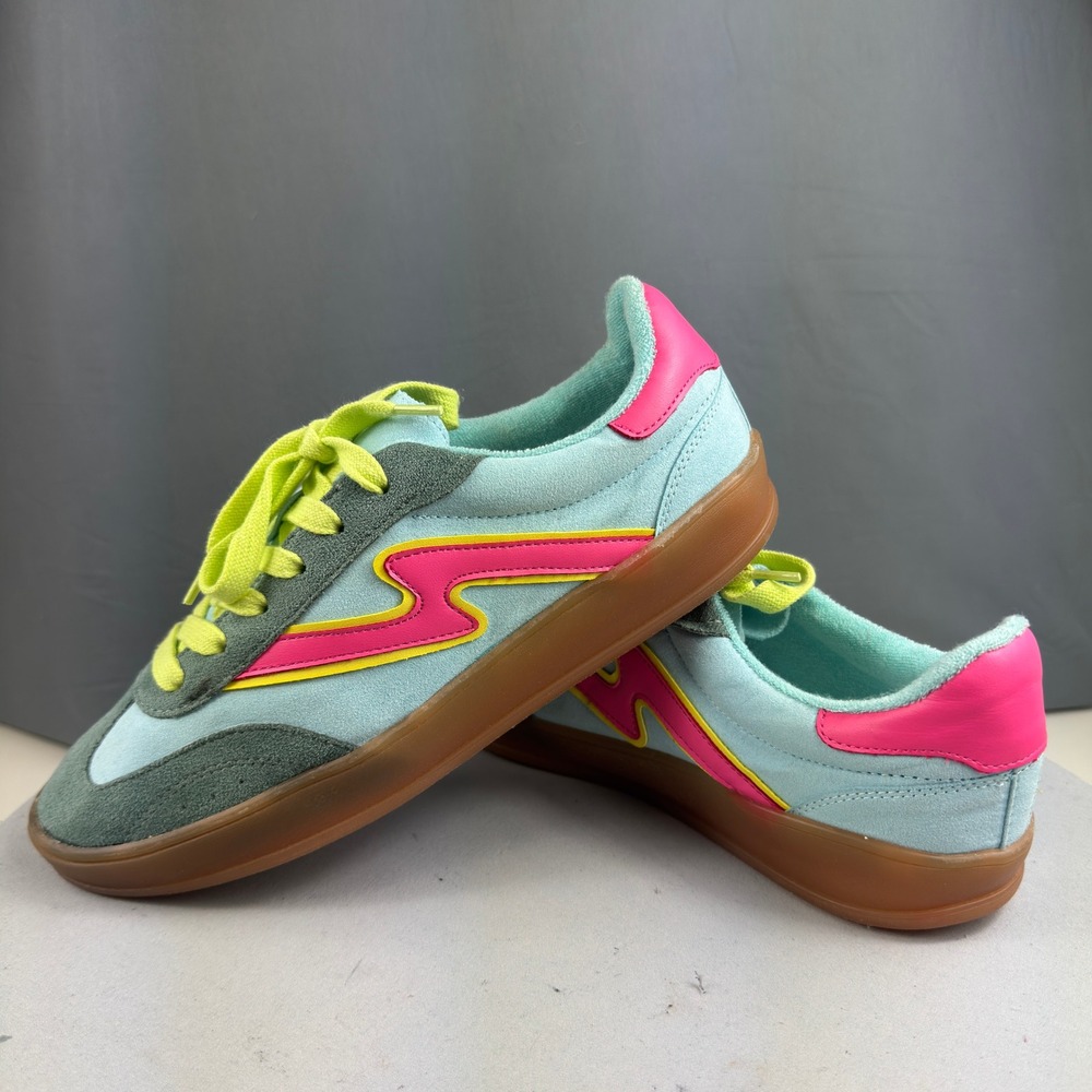 Madden Girl Giia Womens Size 7.5 Fashion Sneakers Bright Multi Lightning Bold